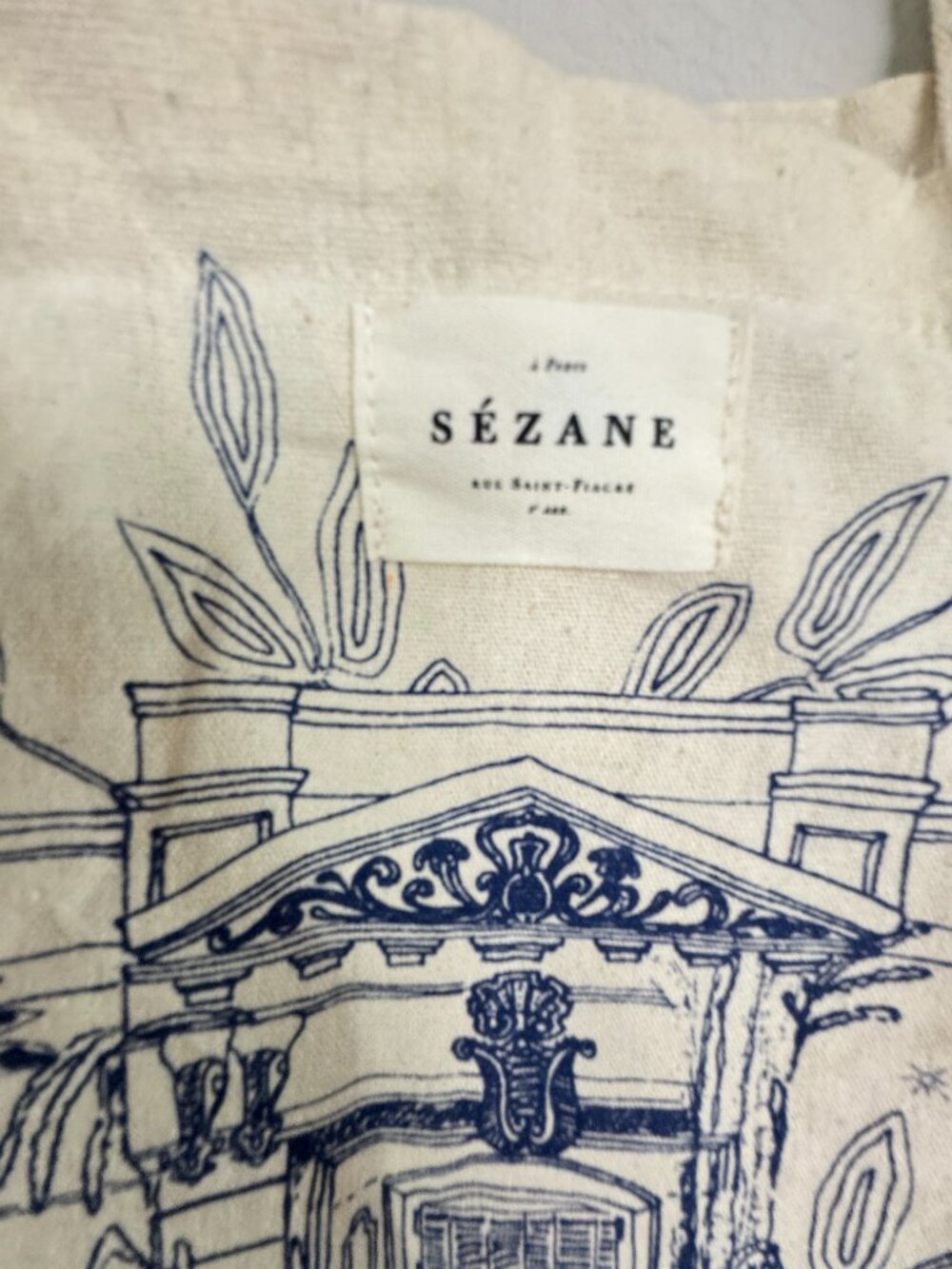 Sezane × Maia Bunge Paradiso Jungle Canvas Tote - Picture 3 of 7